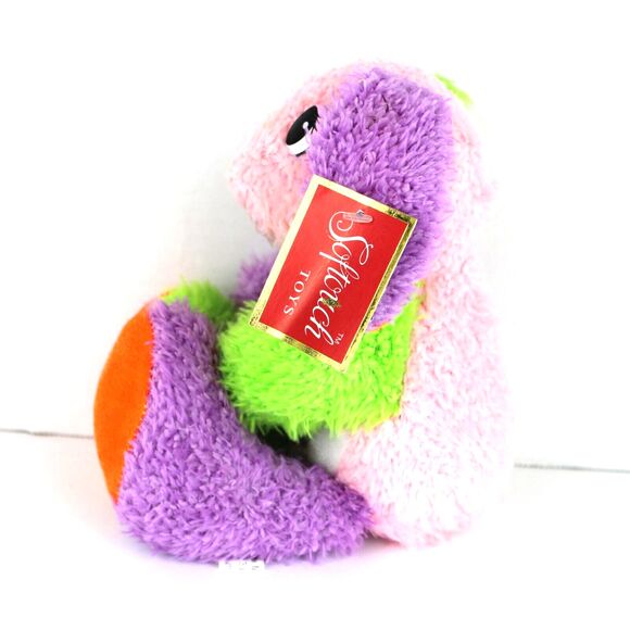 Soft Touch Toys Hand Crafted All New Materials Multi-Colored Bunny - Picture 4 of 6
